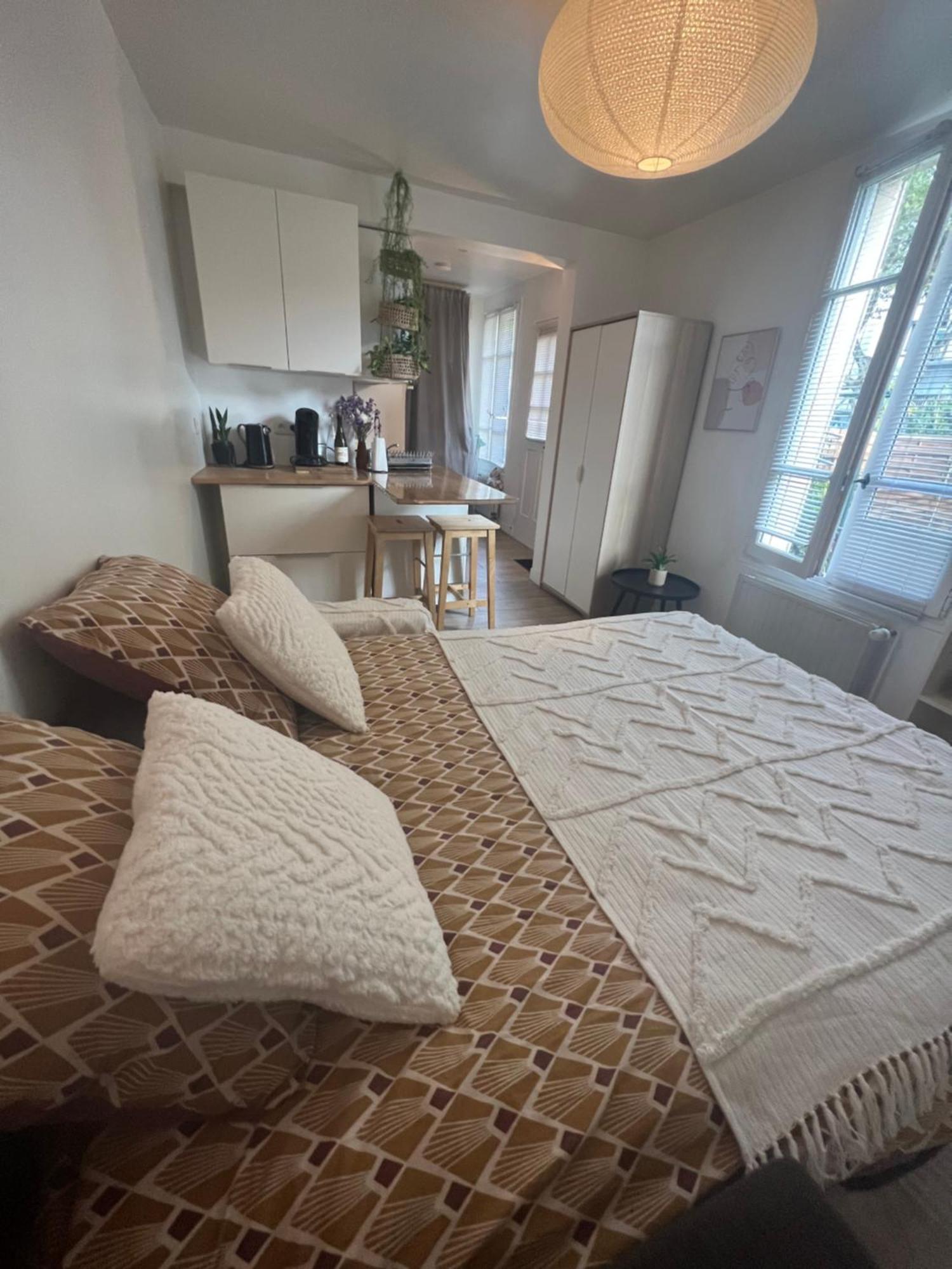 Escale Cosy A Pontoise Jacuzzi Et Terrasseアパートメント エクステリア 写真